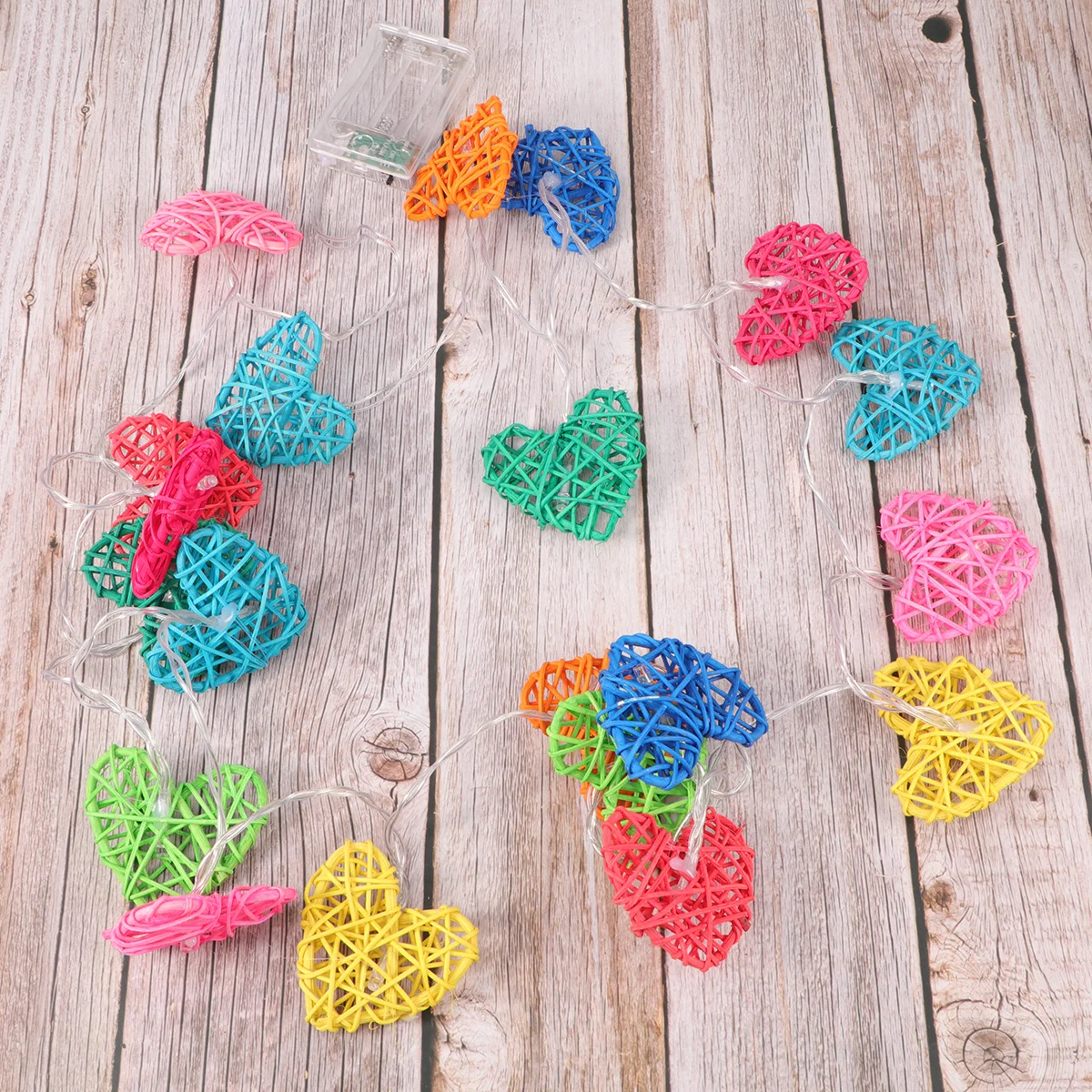 Guirnalda de luces Led en forma de corazón de 2,5 M para fiesta, boda, cumpleaños, decoración, escenario, fondo, fotografía, decoración del hogar y Hotel