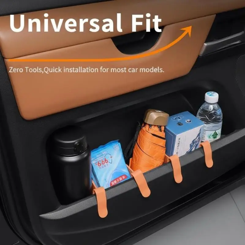 1/2Pcs Universal Car Door Side Storage Partition Car Door Groove Partition Panel Car Storage Organizer Management Car PartsHot