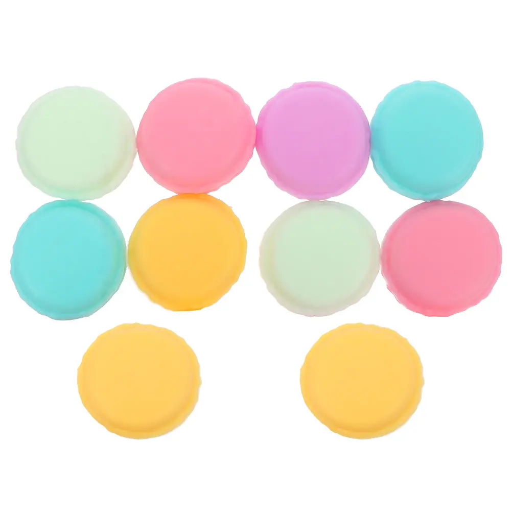 

10Pcs Macaron Jewelry Boxes Plastic Mini Storage Organizer Case Ring Holder Jewelry Organizer Portable Small Gift Box
