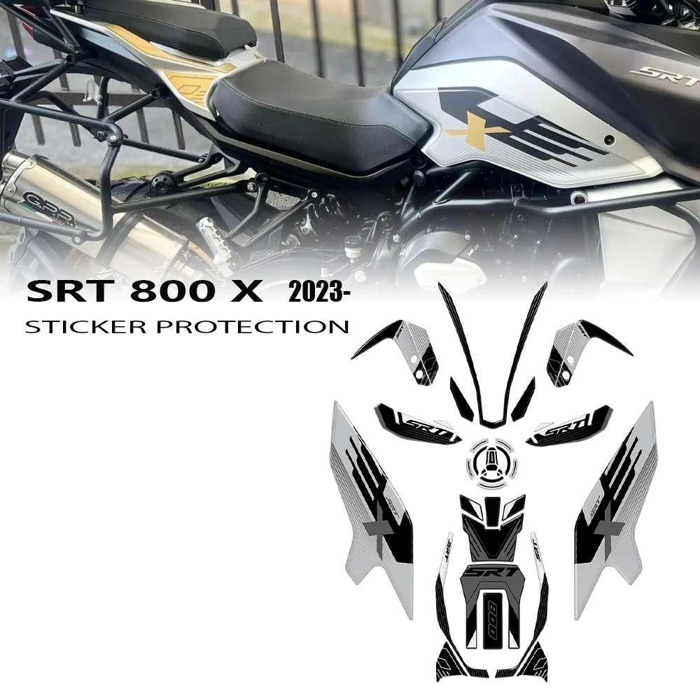 

Наклейки на боковые баки для QJ Motor SRT 800 X 2023-2024: 3D-декали из смолы, защитный комплект, накладки на бак, водонепроницаемые аксессуары