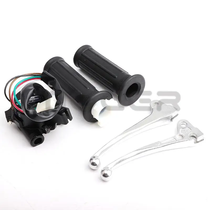 Motorcycle accelerator handle brake lever Start Switch set for Yamaha PW50 PY50 50cc PEEWEE PIWI Dirt Pit Bike