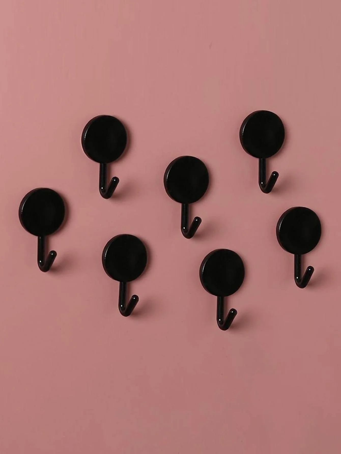 10pcs ABS Wall Hook, Minimalist Solid Color Wall Hook For