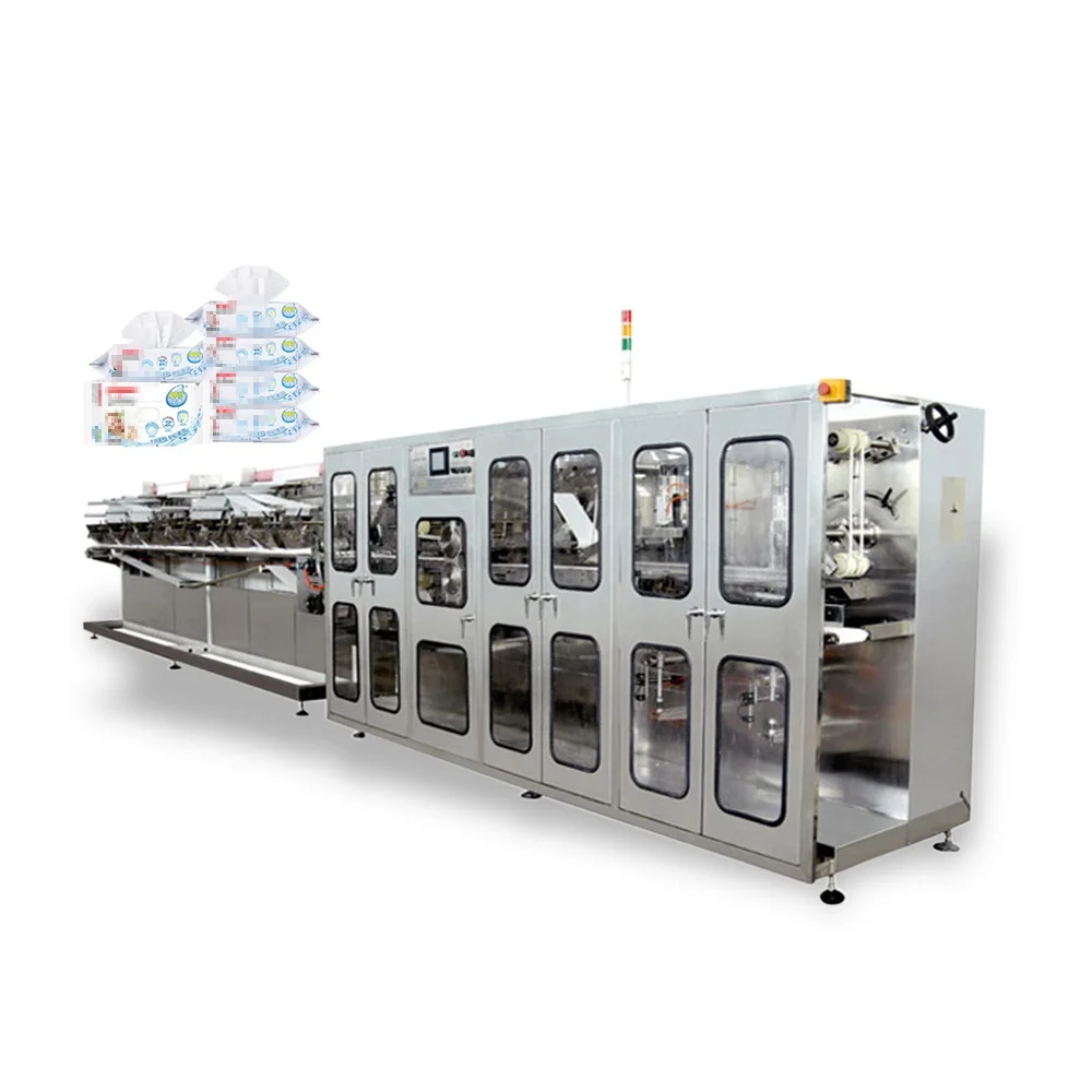 Full Automatic Wet Wipe Canister Sealing Machine Roll Wet Wipes Making Machine