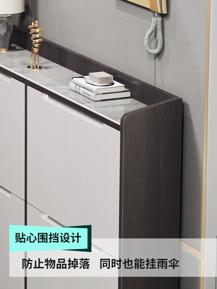 YY Household Ultra-Thin Tilting Shoe Cabinet Household Small Apartment Narrow Door Entrance Cabinet