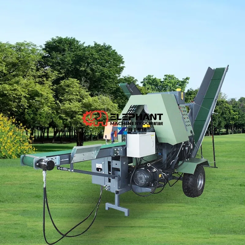 

Petrol Hydraulic Automatic 20t Large Firewood Processor Wood Splitting Log Splitter Machine
