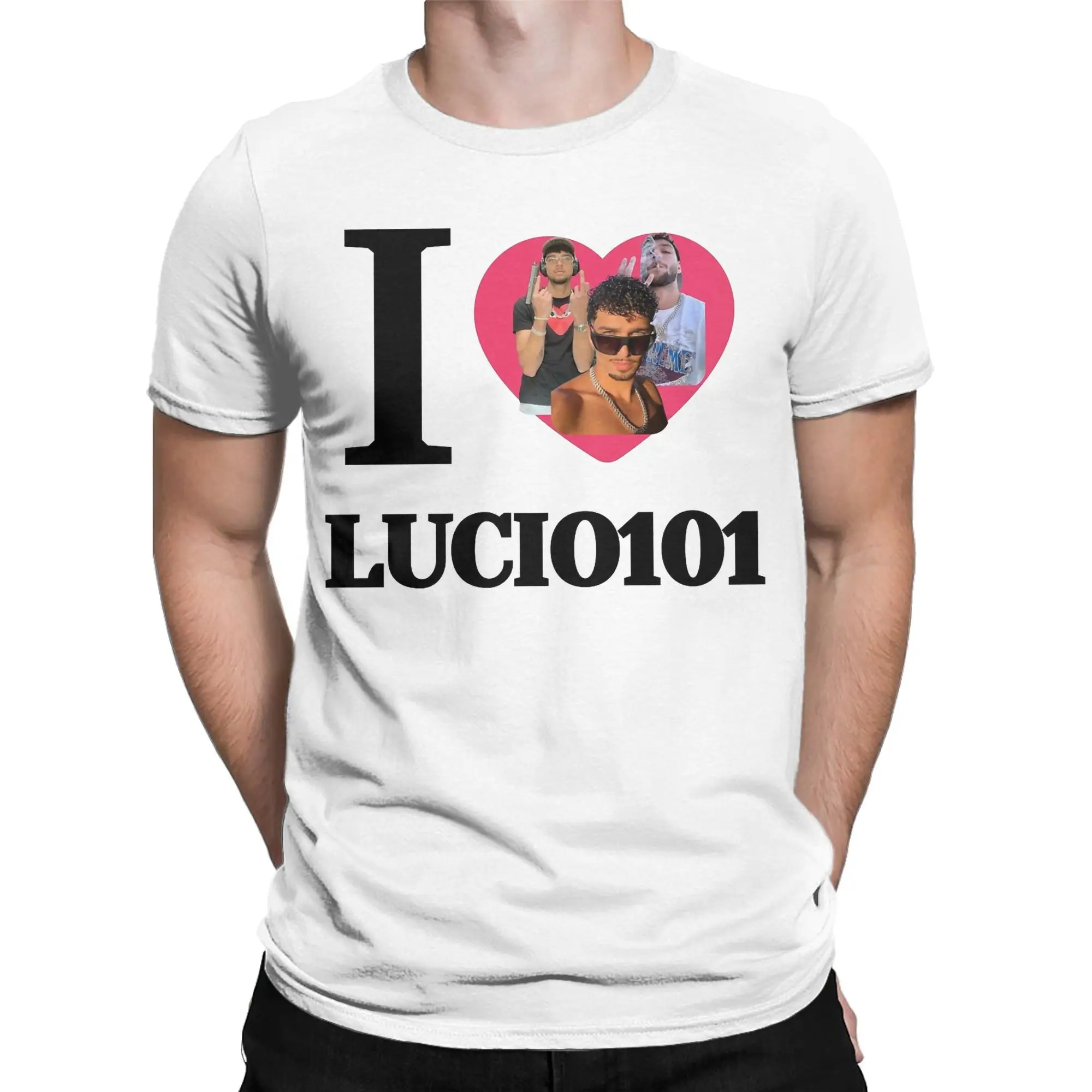 Men Women I LOVE LUCIO101  Shirt Cotton Print Tee Shirts  Clothing Outfits