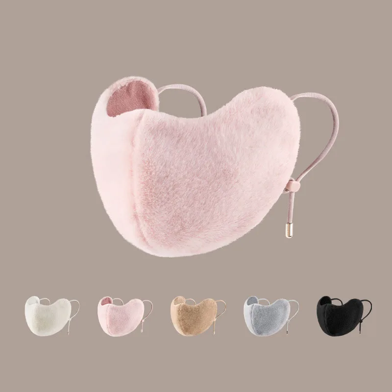 قناع وجه نسائي شتوي لركوب الدراجات - مبطن بالصوف، مقاوم للرياح ودافئ، مضاد للضباب، حماية من الطقس البارد، غطاء وجه للتزلج على الجليد