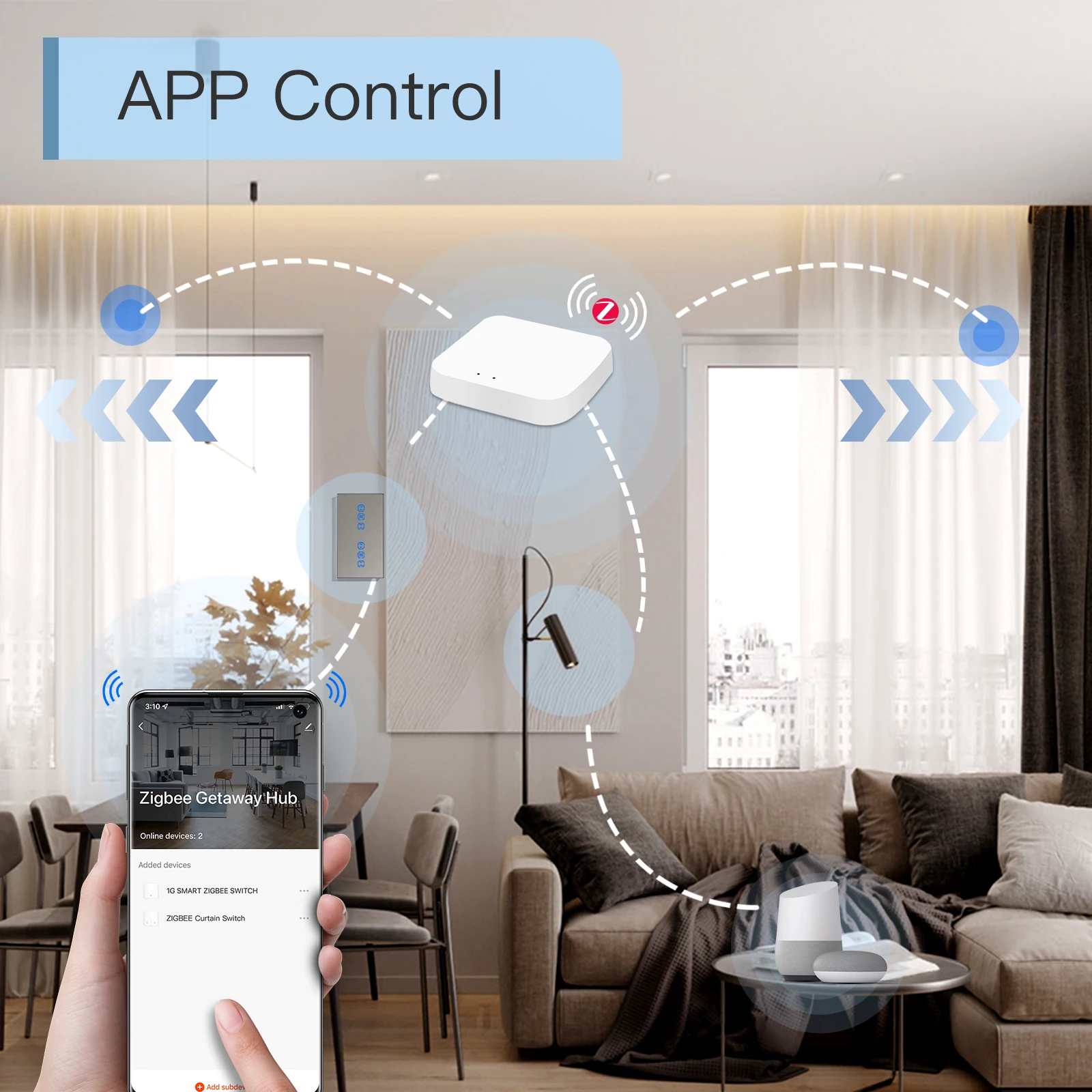 BSEED Zigbee Double Wifi Curtains Switch Smart Curtain Switch Electric Motor Tuya Smart Life Google Alexa APP Wireless Control