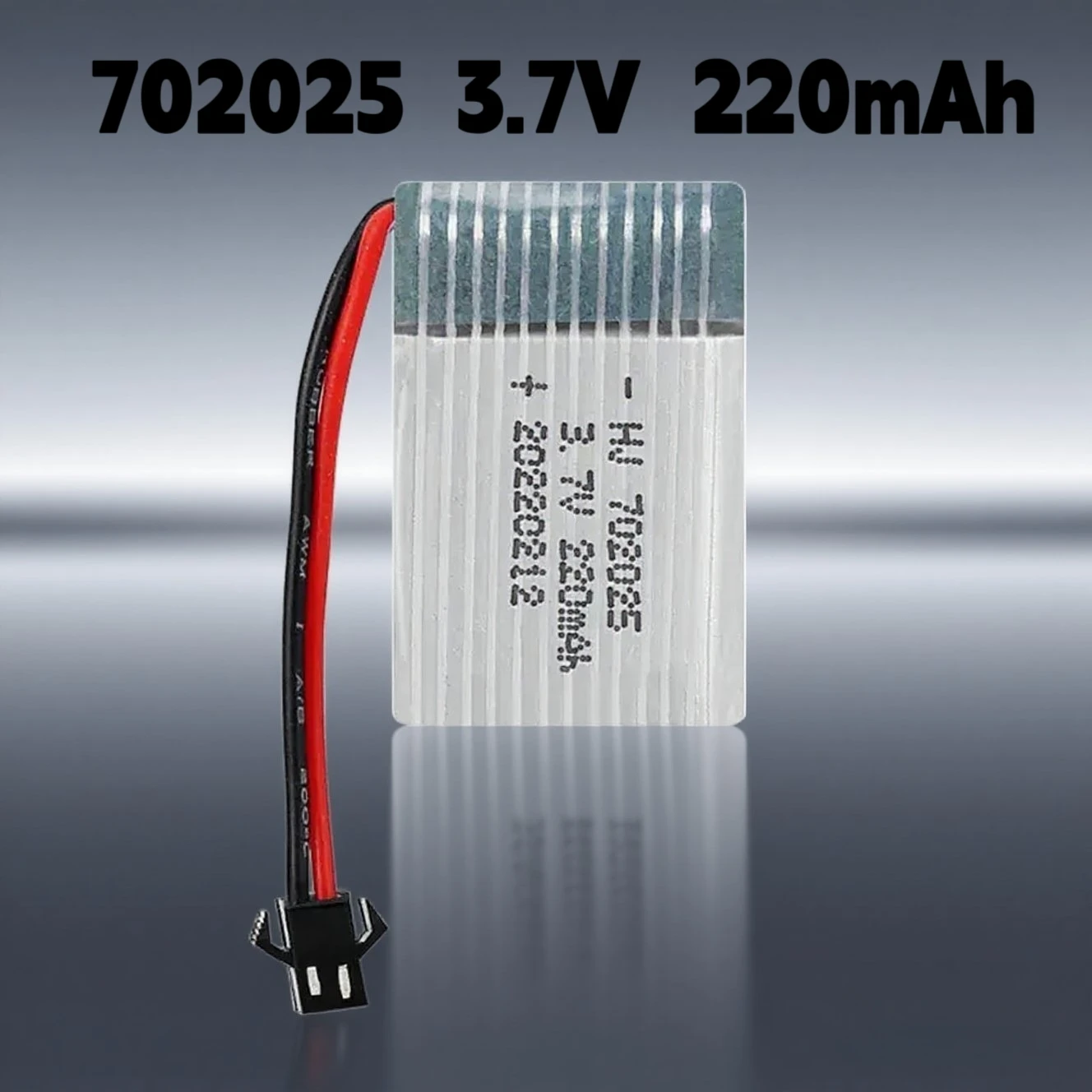 702025 Battery 3.7V 220mAh Lipo Battery USB Charger with PH2.0 XH2.54 SM JST Plug For Drone RC Aircraft X4 X11 X13 RC Helicopter