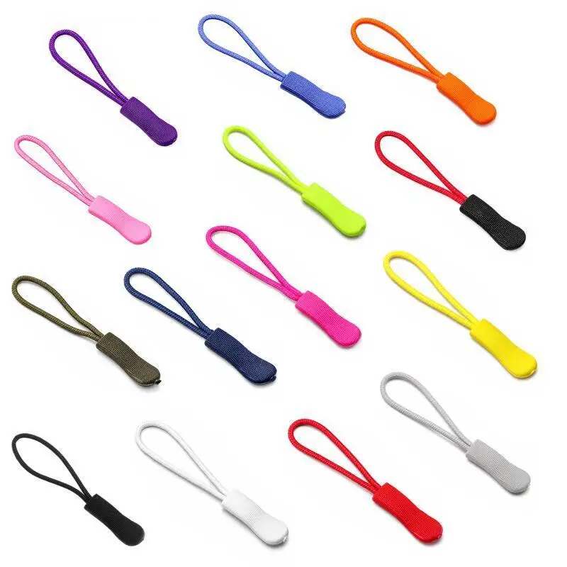 10 Stück Reißverschluss-Ziehgriff-Endstücke, geeignet für Seilanhänger, Ersatz-Clips, Reparatur von gebrochenen Schnallen, Reißverschluss-Tab für Reisetaschen, Koffer, Zelte, Rucksäcke – Detail 3