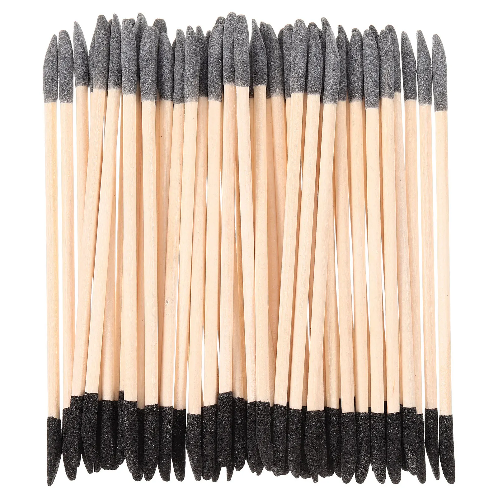 

50Pcs Nail Sanding Tools Double Ended Wood Sticks for Nails Cuticle Pusher Manicure Pedicure Detailing Tool DIY Nail Art