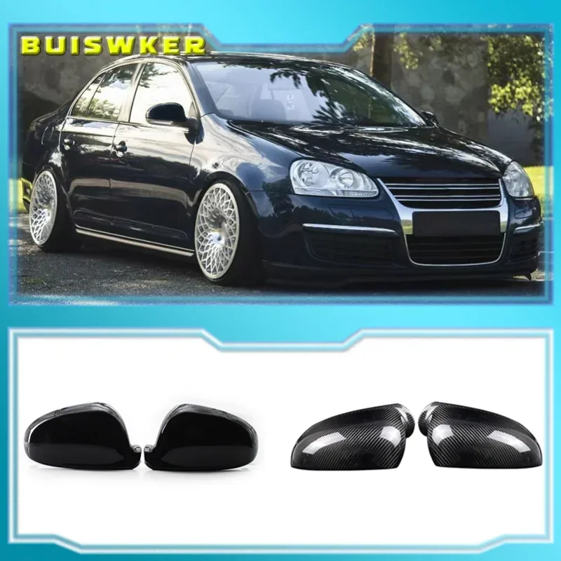 2 pieces For VW Golf MK5 GTI Jetta 5 Passat B6 B5.5 Side Wing Mirror Covers Caps For VW Sharan Golf 5 6Plus Variant EOS 2007