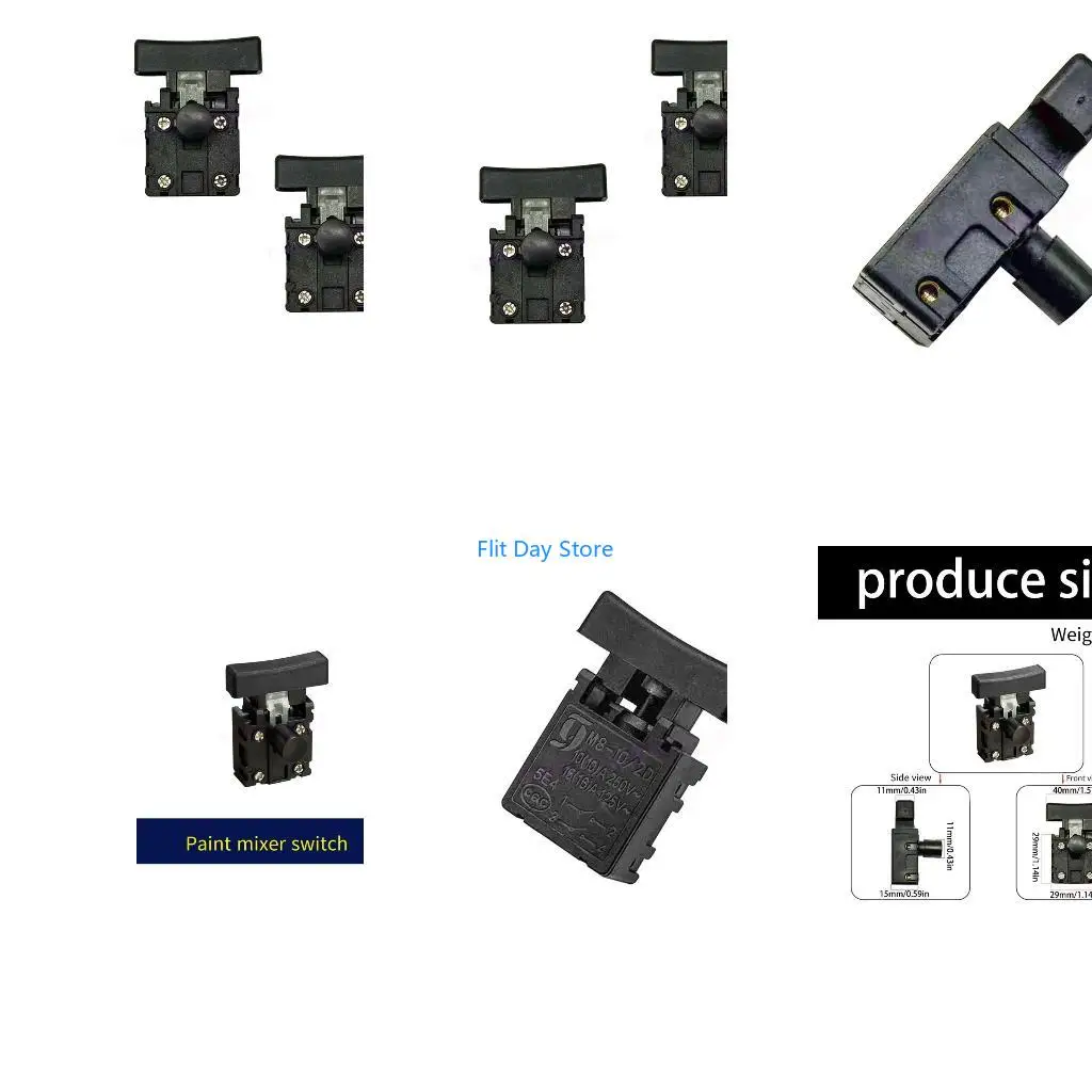 F92C 2Pcs Replacement Power Tool Switcher Electric Planer Easy Installation Lightweight For Electric Planer Equipment