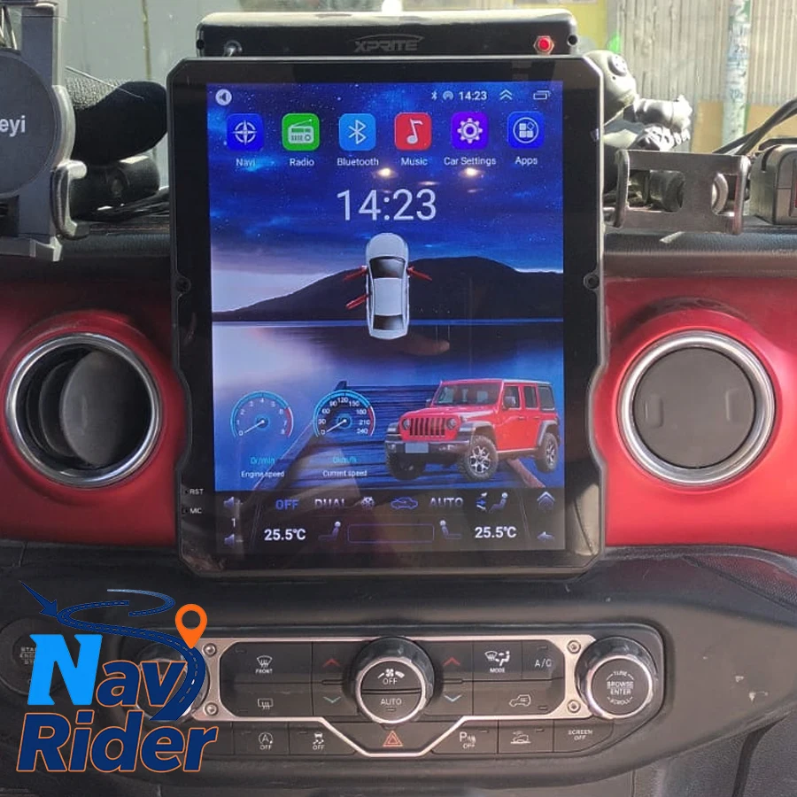 For Jeep Wrangler JL Gladiator Pickups JT 2018-2023 Multimedia Player Stereo Car GPS 4G WiFi Android Screen Navigation 12.1inch