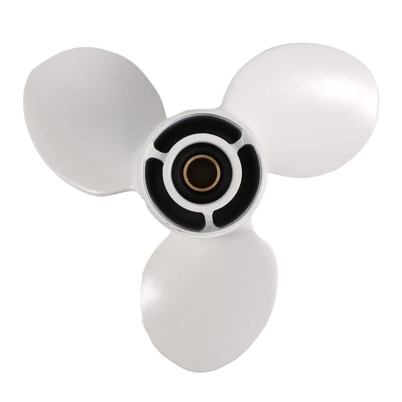 

Превосходный-для 9,9-15 л.с. 63 В-45945-10-EL 9-1/4 X 9, морской подвесной гребной винт из алюминиевого сплава, 8 шлицевых зубьев, 3 лопасти