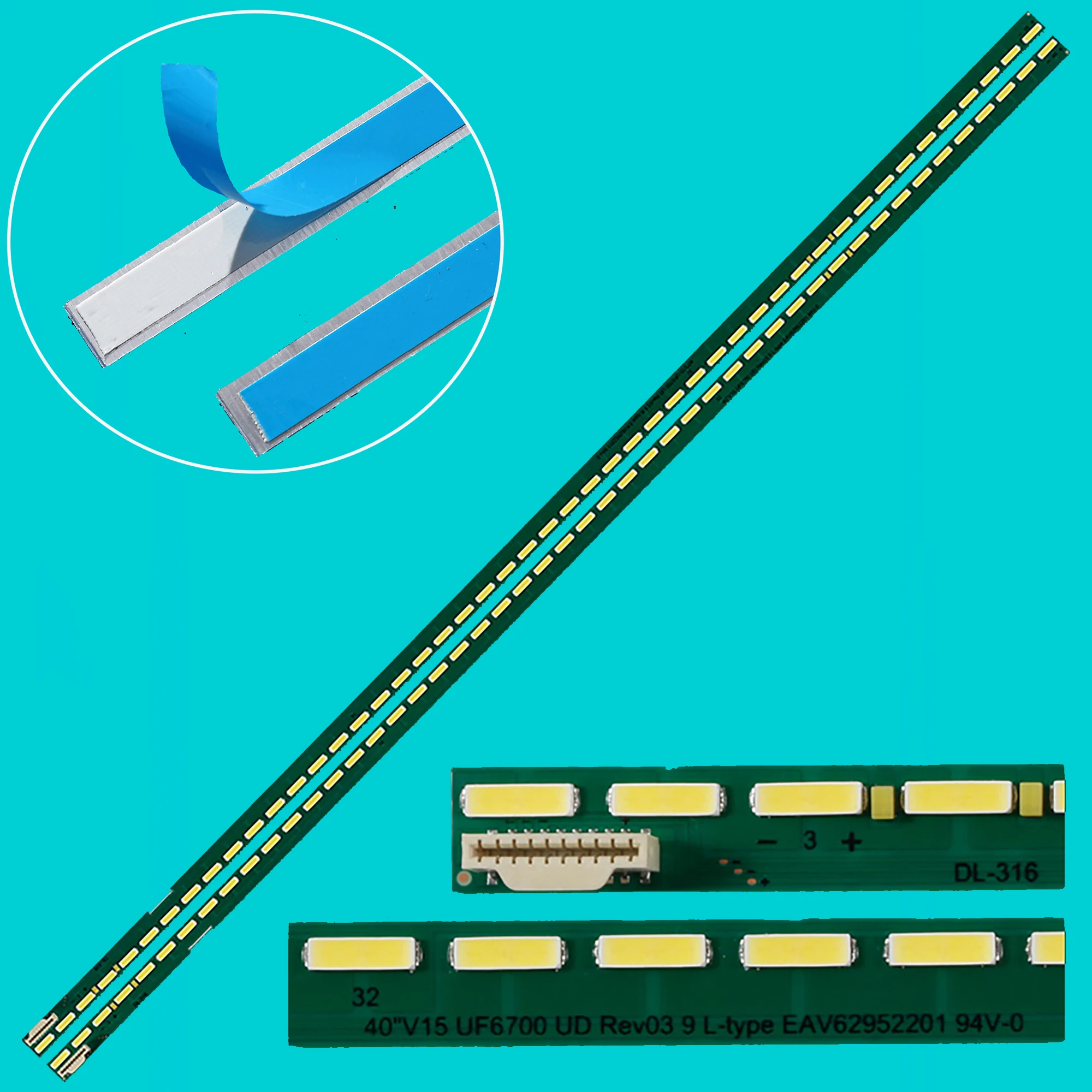LED Backlight Strip For 49UF6700 49 V15 UF6700 UHD R L-TYPE EAV62952201 EAV62952202A EAV62952202B