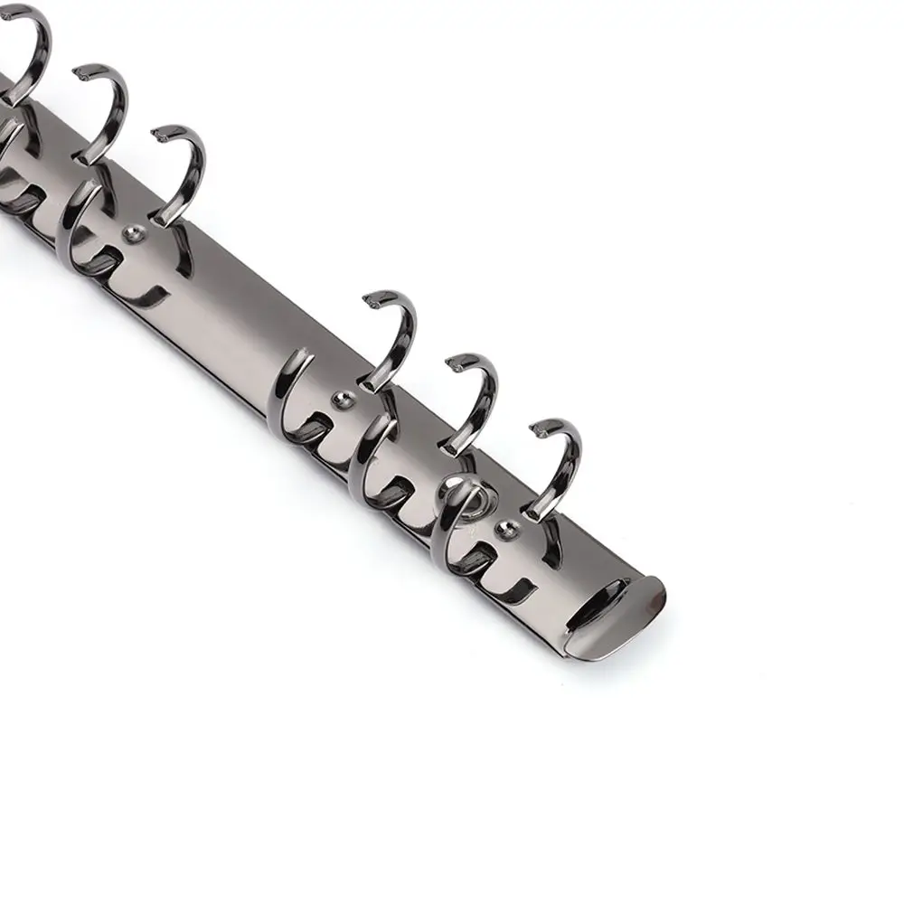 Colorful Stationery Refillable DIY Accessory Notepad Loose-leaf File Folder Binder Clip Notebook Binding Hoops Ring Binder