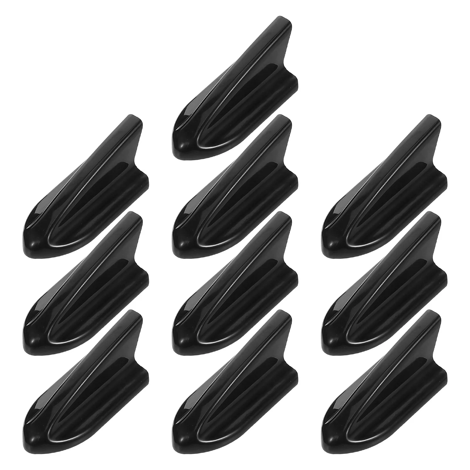

10Pcs Universal Car Shark Fin Antenna Decorative Adhesive Installation Sports Style Enhances Signal Reception Car Roof