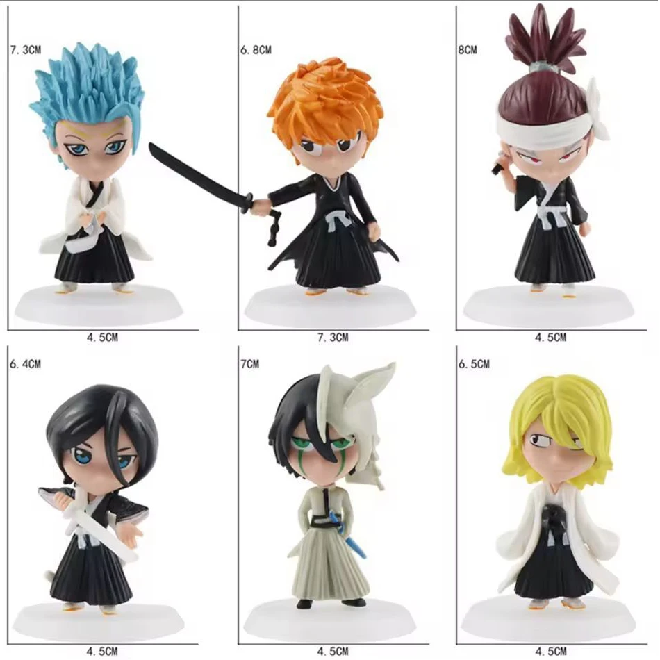 Groothandel BLEACH Action Figure Cool Leuke Anime Figuur Speelgoed Pop Model Bureau Decoratie Voor Kind Verjaardagscadeautjes Q Versie Beeldje
