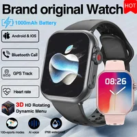 Para reloj IOS Ultra 2 SE hombres mujeres pulsera inteligente 1000mAh batería GPS AMOLED pantalla Bluetooth llamada deporte reloj inteligente impermeable