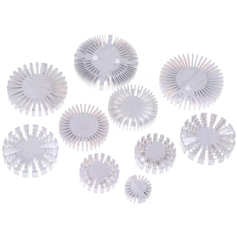 COB Radiator Diameter 25/37.5/40/48/50/53/60/65/67MM High Power Led Heatsink Sunflower Solid Radiator Round Alloy Aluminum