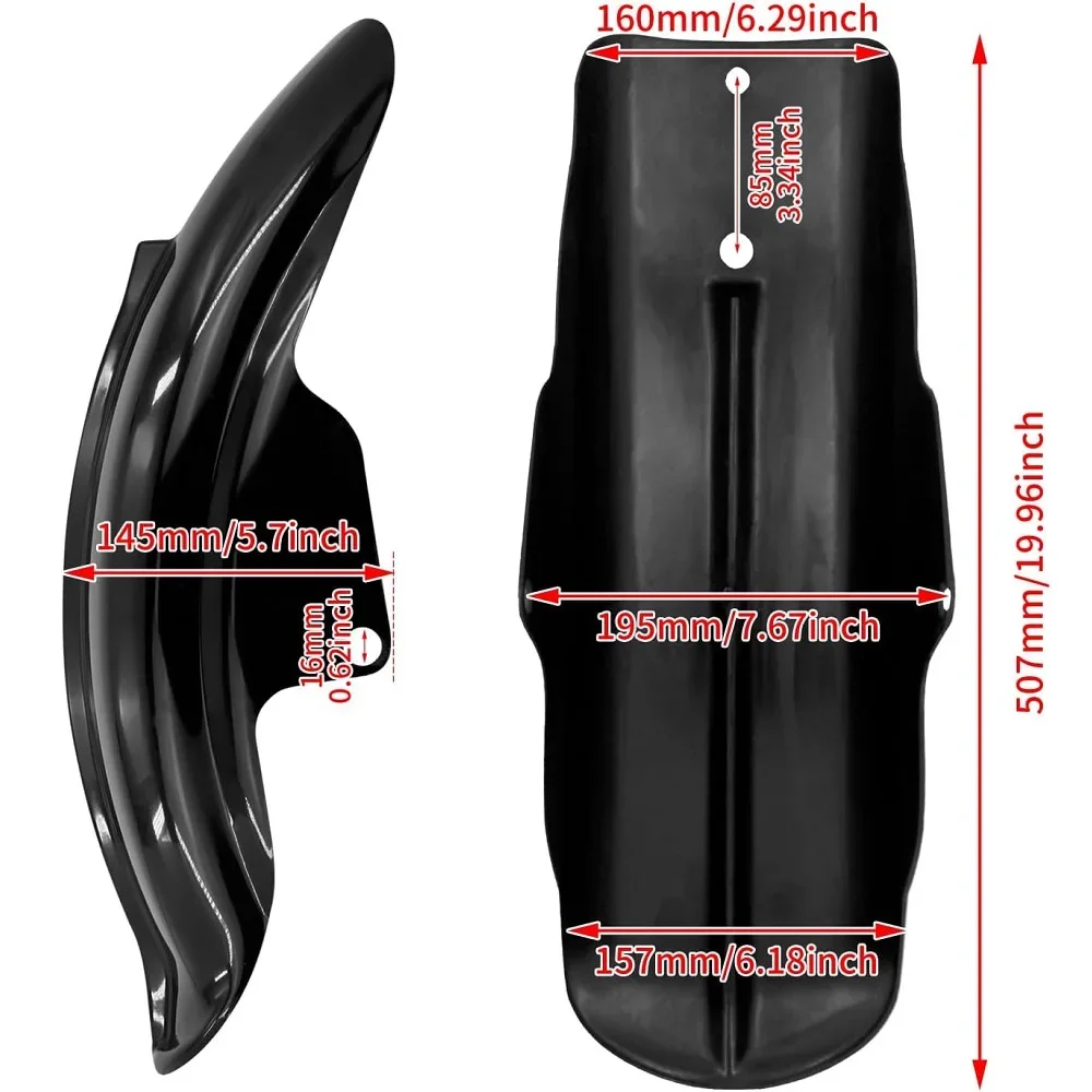 Motorcycle Narrow Rear Fender Mudguard For Harley Sportster 883 1200 XL Cruiser Chopper Bobber Cafe Racer Custom 1994-2003 Black