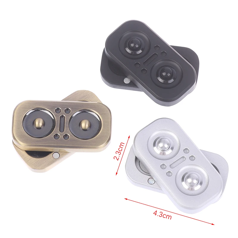 Owl Push Slider Fidget Slider Toy Adult Metal Fidget Toy Finger Push Spin Coins Decompression Toys EDC Gear Haptic Slider Gift