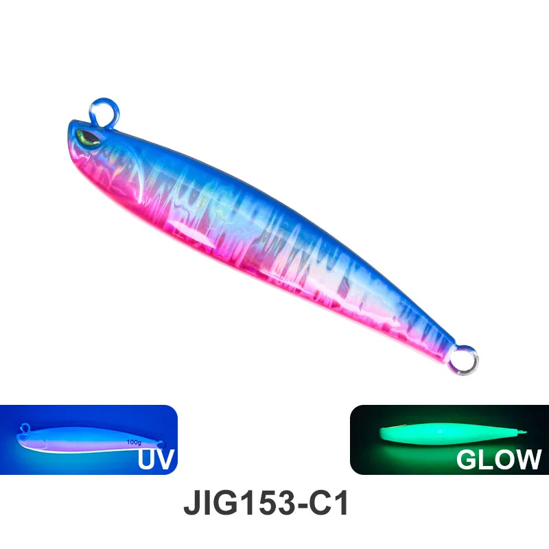 40 جرام-80 جرام طويل يلقي مضيئة الصيد البحري Jigbait غرق الرصاص الأسماك الاصطناعي وهمية الطعم البحرية قارب الصيد بيونيك إغراء