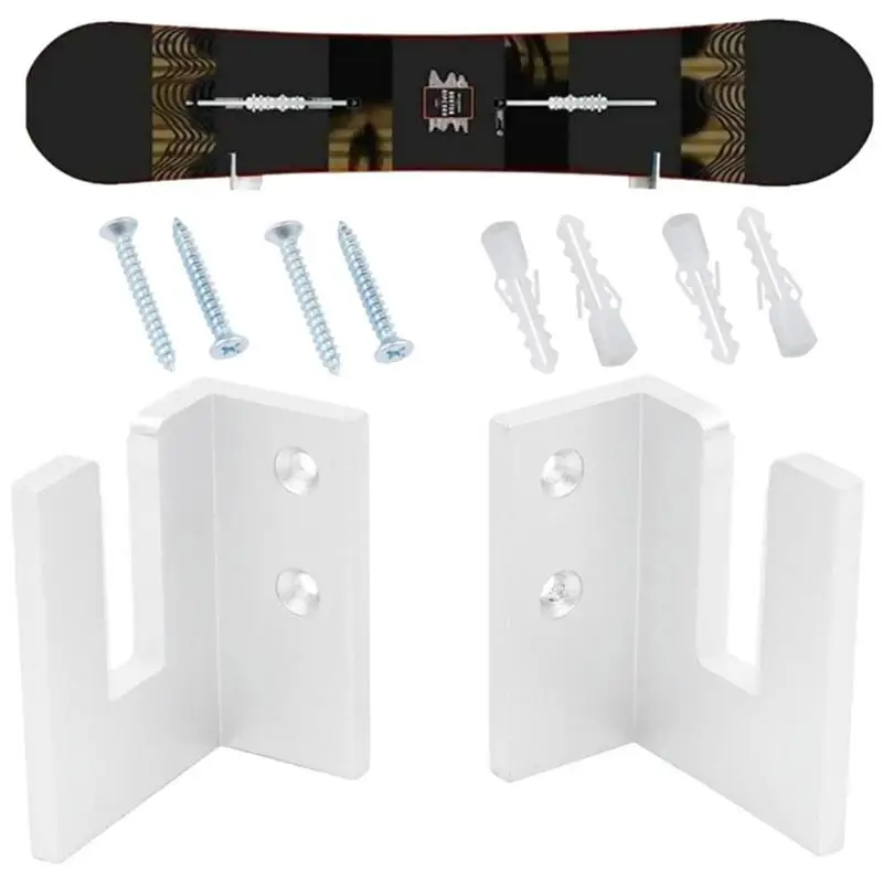 Snowboard Wall Mount, Skateboard Acrylic Display Hanging Rack, Long Board Wall Bracket, Saving Indoor Space For Bedroom Office