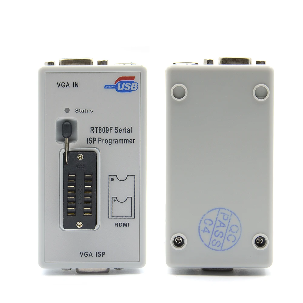 EMMC RT809F Serial ISP Programmer VGA LCD with RT-SOP8-A Simple Adapter Universal Programmable Calculator