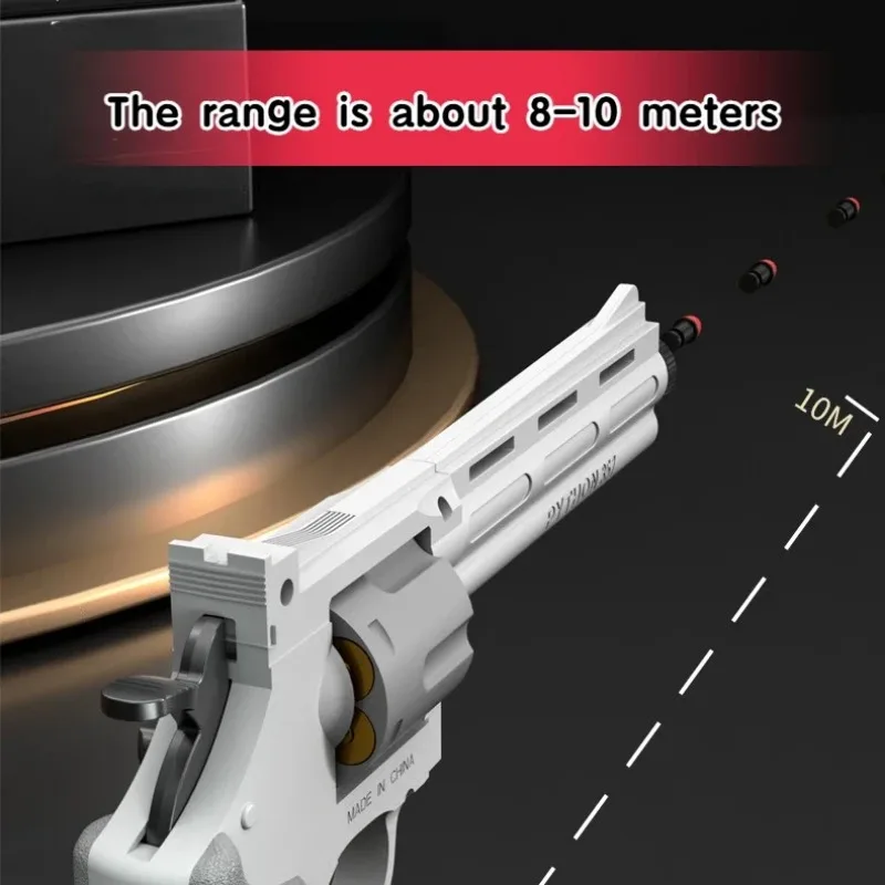 ZP5 357 Revólver Mecânico Repetendo Pistola de Brinquedo Pistola Automática Soft Dardo Bala CS