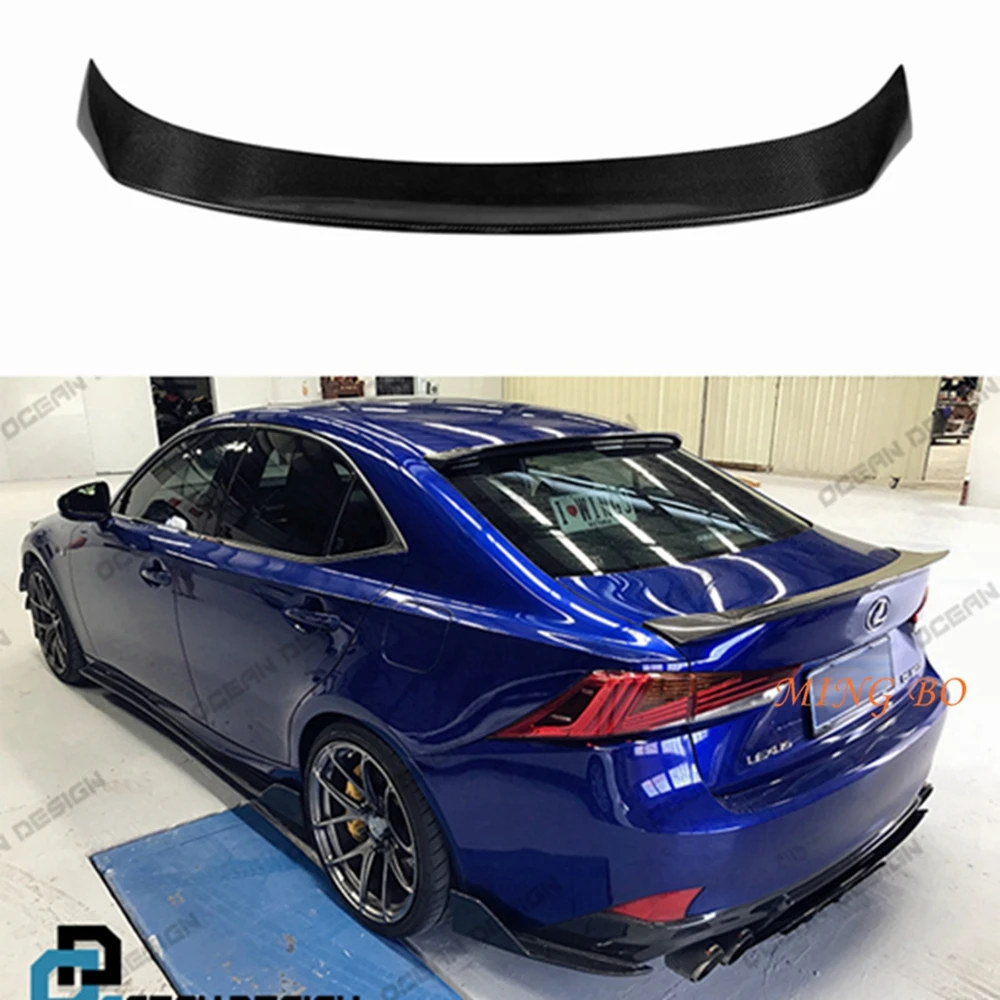 

FOR Lexus IS XE30 CT1 Style Carbon fiber Rear Spoiler Trunk wing 2013-2020 FRP Forged carbon