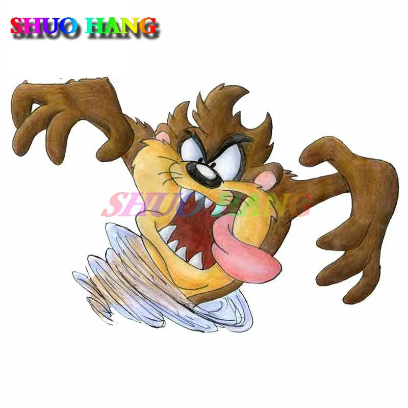 High-quality Car Stickers TASMANIAN DEVIL TAZ Decal Vinyl Car Parts Window Truck Bared Teeth for SCANIA