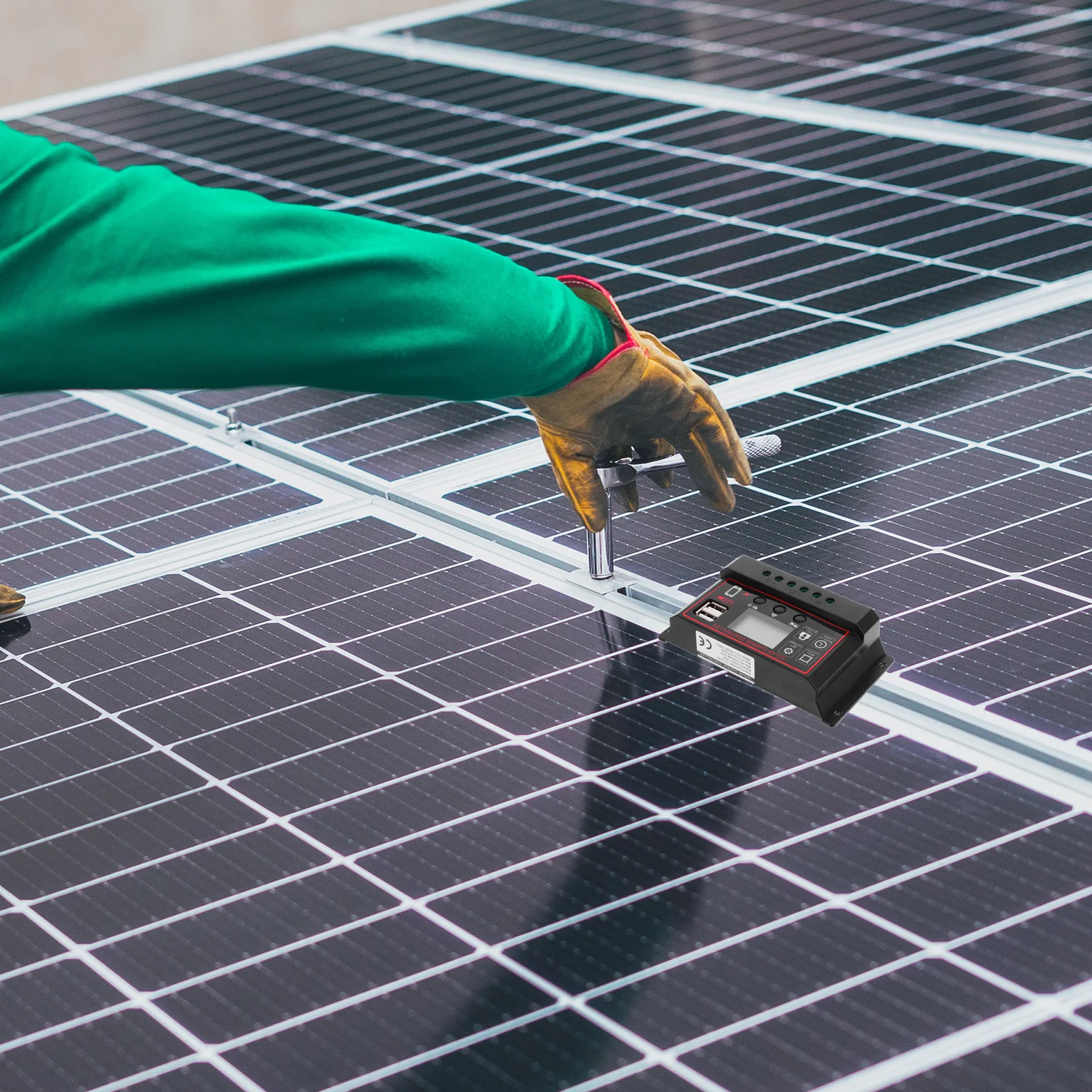 

20A 12V 24V Charge Lcd Usb Over-Current Short Circuit Reverse Connection Pwm Charging Dual Anti-Backflow Solar