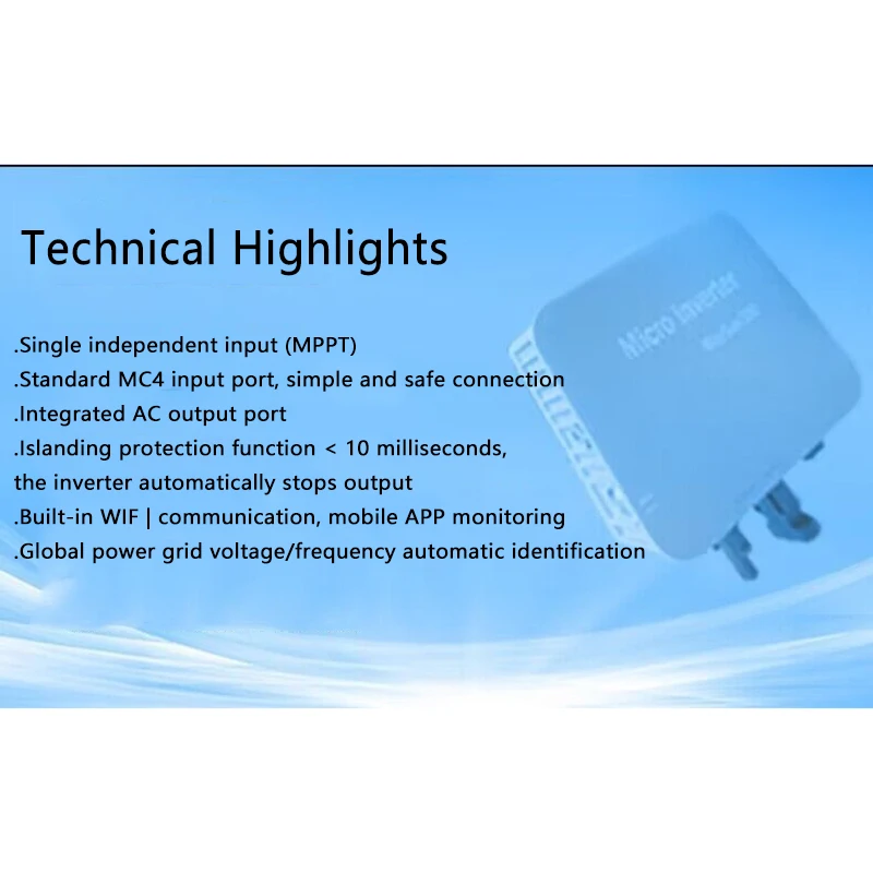 On Grid Tie Inverter For 220V 110V AC Micro Solar Panel Smart Inverter Pure Sine Wave Home Inverter 36V