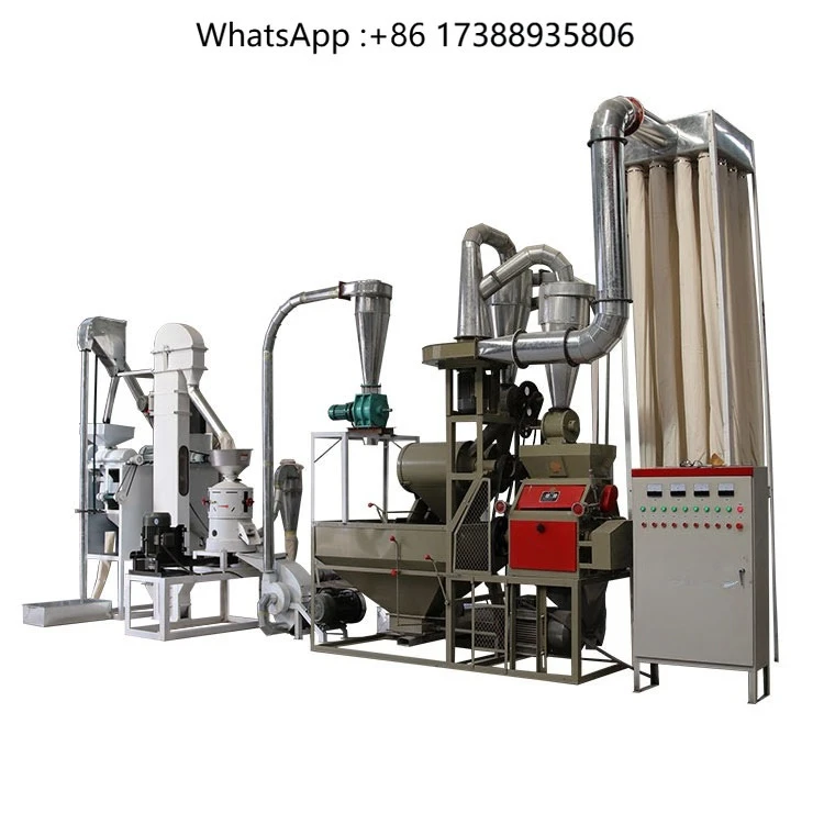 300-500kg/h Maize Flour Milling Machine Cornmeal Processing Plant