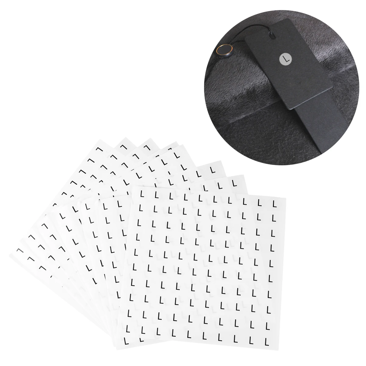 

1000Pcs Size Label Sticker Plastic Round for Clothes Shoes Hats Xs S M to Use Roll Labels Label Sticker