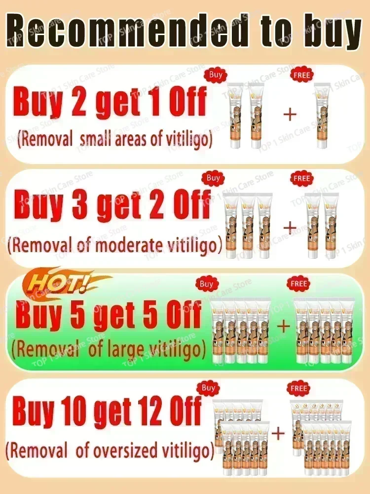 Organic Vitiligo Treatment  With Herbal Extract for White Spot Ringworm Removal 1006