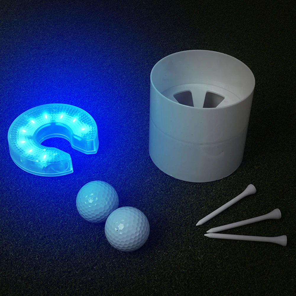 

100x100x20mm Golf Hole Light Color Changing Golf Hole Light Golf 100x100x20mm Size ABS Material Battery Powered