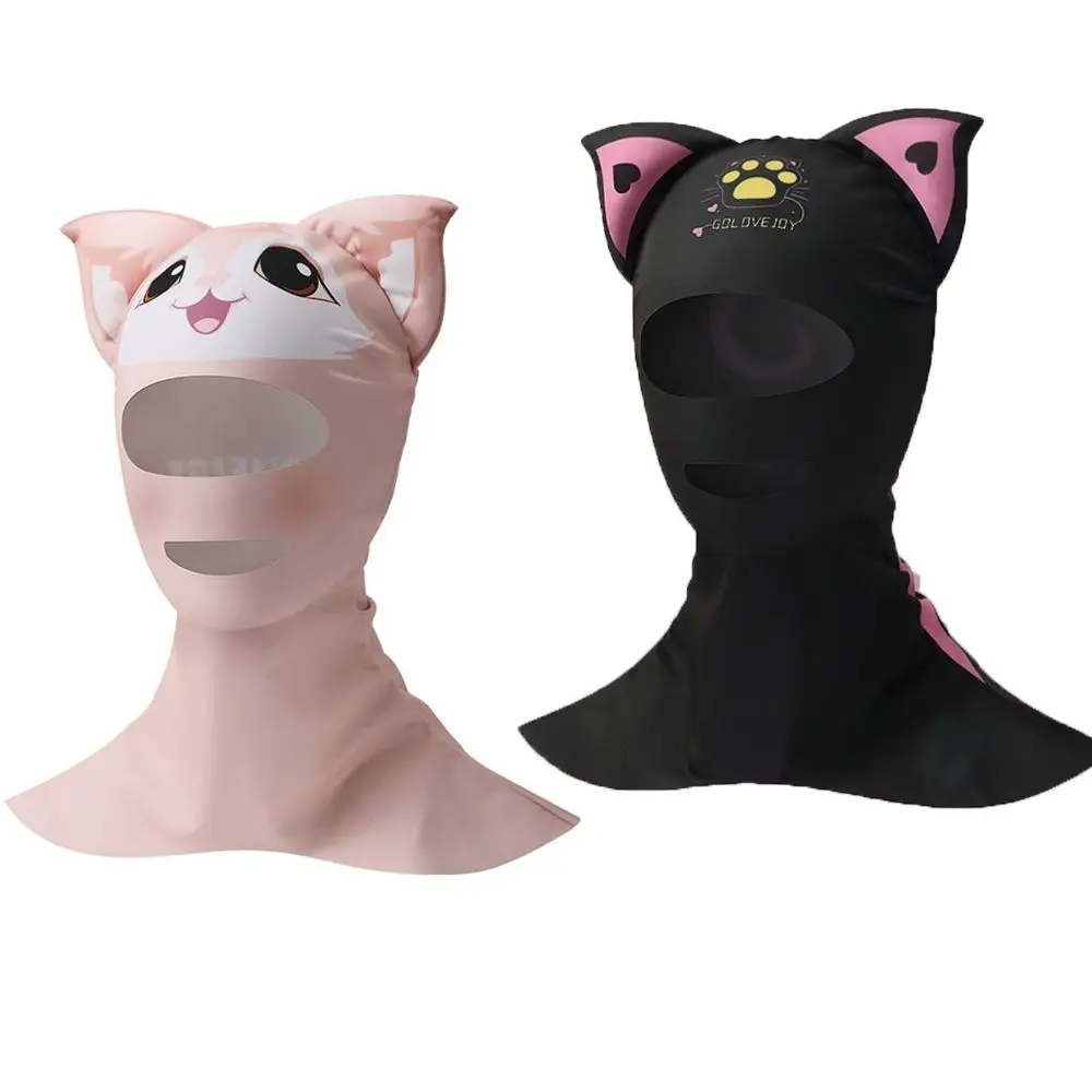 

Cute Sun Protection Motorcycle Balaclavas Mask Outdoor Ice Silk UV Protection Head Cover Hat Face Scarves Cycling Headwear