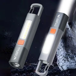 SMILING SHARK Outdoor Flashlight Portable Strong Light Variable Focus with Outdoor Hunting Fishing Walking Lighting Lamp