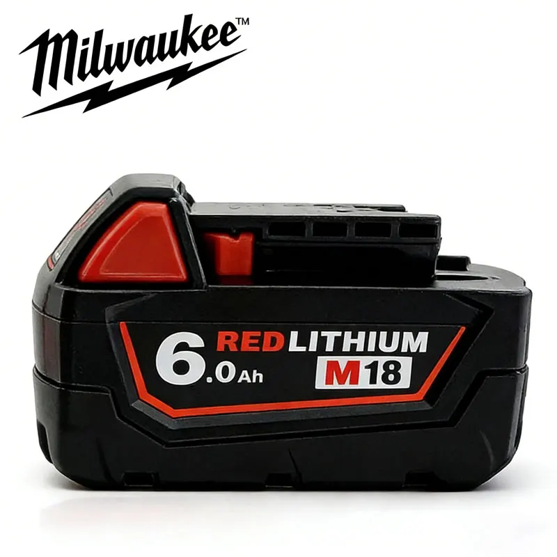Milwaukee M18 Battery milwaukee 18V 6000mAh/6Ah Rechargeable Battery for Milwaukee Tool M18B6 48-11-2402 48-11-2411 2604-22