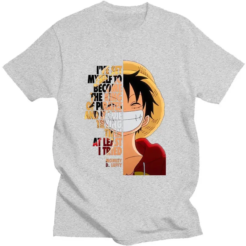 Jour d'été homme thème T-Shirt ONE Monkey D Luffy manches courtes hommes et femmes été dessin animé impression sport loisirs haut pièce