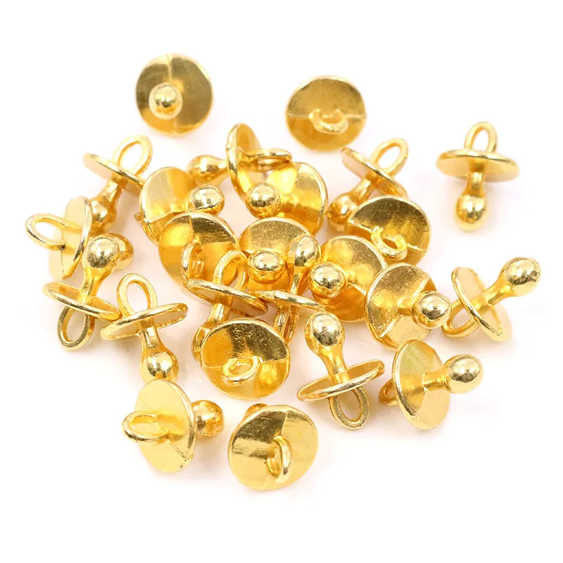 30pcs Charms Baby Pacifier Binky Teether 14x10mm Handmade Craft Pendant making Tibetan Silver Plated DIY for bracelet necklace