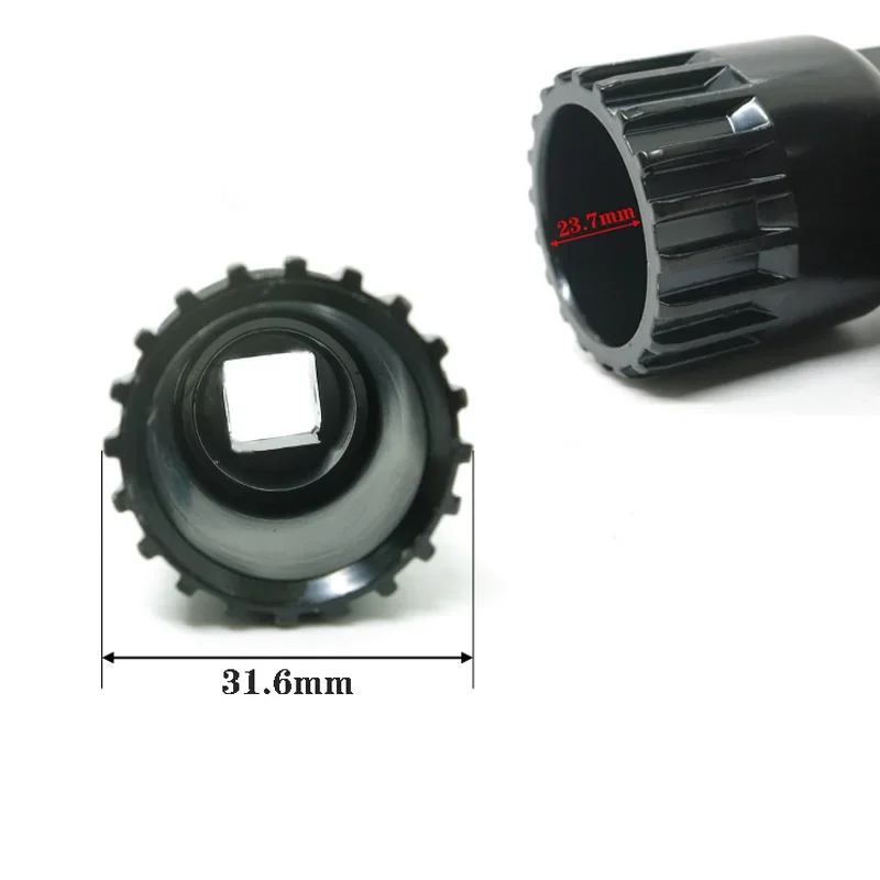 Vnlio bicycle bottom bracket disassembly sleeve mountain bike crank square shaft maintenance disassembly tool wrench