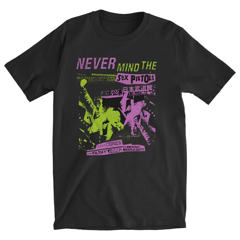 Pop 1980 Sex Pistols Frontman Guitarist Punk T-shirt Restoring Ancient Ways