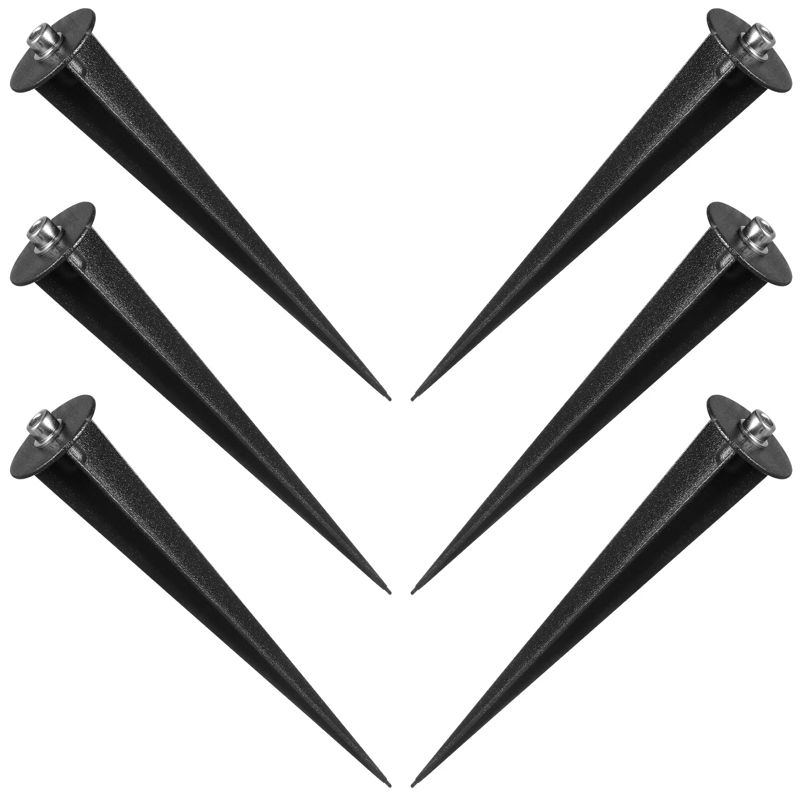 

6Pcs Plastic Stake Replacement for Solar Garden Path Lights Threaded Spikes Landscape Yard Lighting Accessories