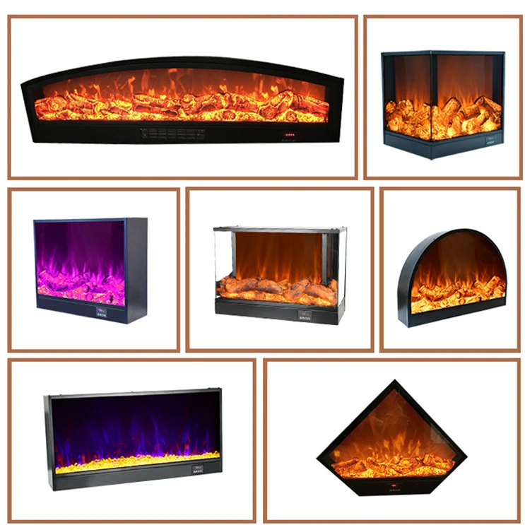 70cm Flame Electrical Fireplace Home Room Decoration Simulated Embedded Heater Smart for Living Winter Electric 1500W