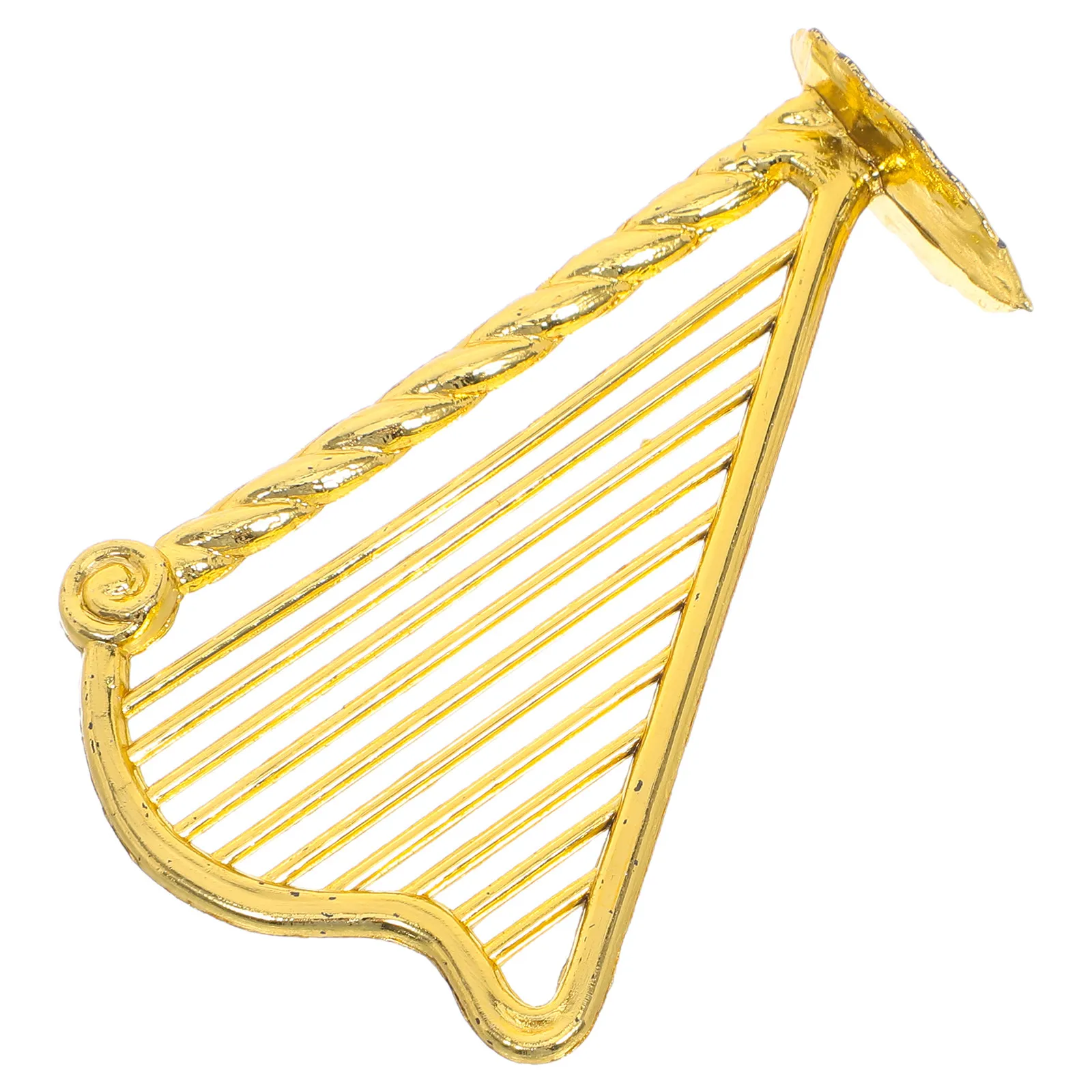 

Mini Harp Adornment Simulation Small Instrument Decoration for Mini House Scene Lifelike Harp Craft Miniature Instrument