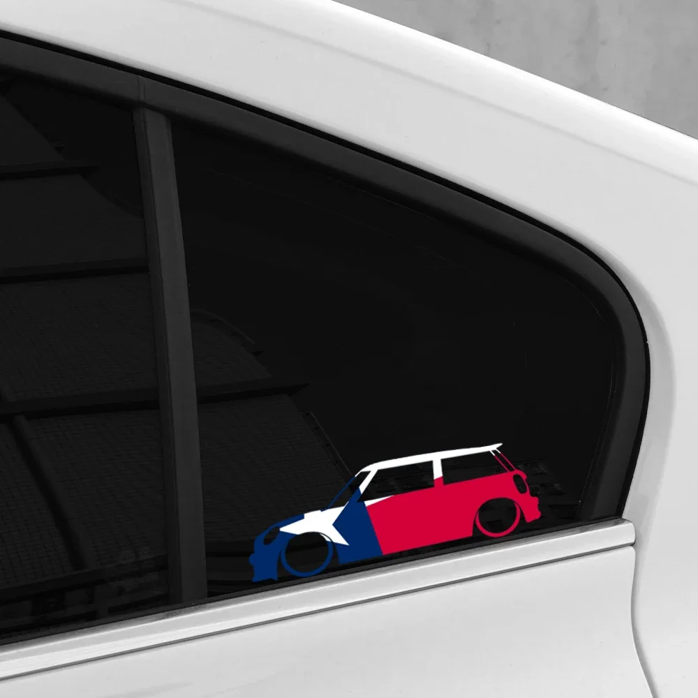 Creative Texas State Flag Car Sticker Auto Vinyl Decal Decoration Accessories For MINI Cooper S R55 R56 R57 R60 F55 F56 F60 JCW